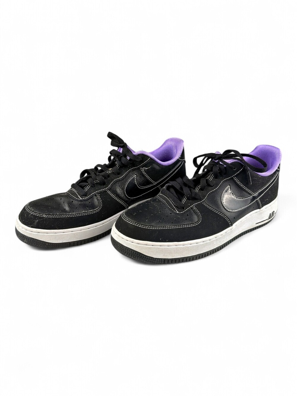Nike Air Force 1 Low Black Purple Liner Men's Sz 12